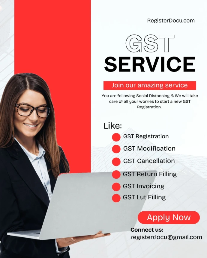 Apply New GST Registration Service By RegisterDocu Pvt Company